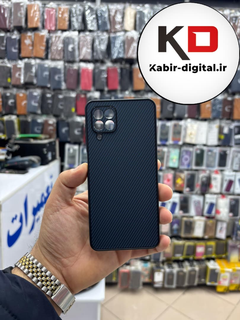 قاب گوشی Galaxy A22 4g / M32 سامسونگ Hatching Case سیلیکونی طرح هاشور ایربگ دار محافظ لنز دار