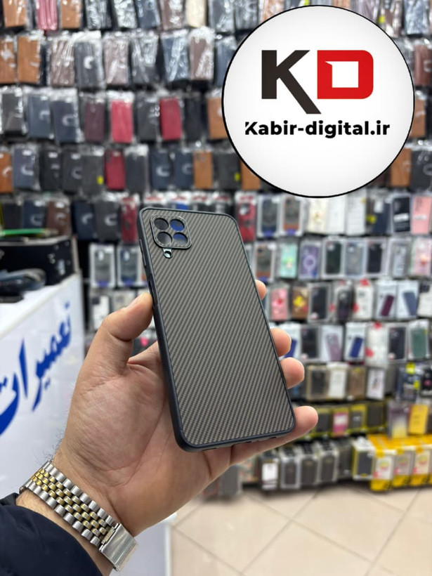 قاب گوشی Galaxy A22 4g / M32 سامسونگ Hatching Case سیلیکونی طرح هاشور ایربگ دار محافظ لنز دار