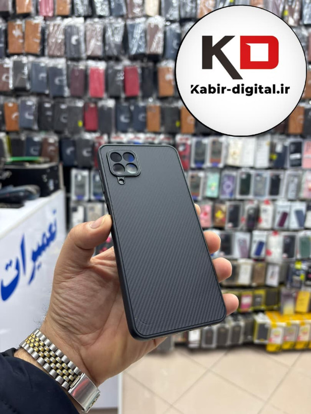 قاب گوشی Galaxy A22 4g / M32 سامسونگ Hatching Case سیلیکونی طرح هاشور ایربگ دار محافظ لنز دار