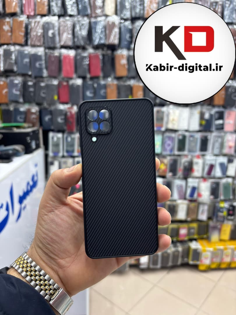 قاب گوشی Galaxy A22 4g / M32 سامسونگ Hatching Case سیلیکونی طرح هاشور ایربگ دار محافظ لنز دار