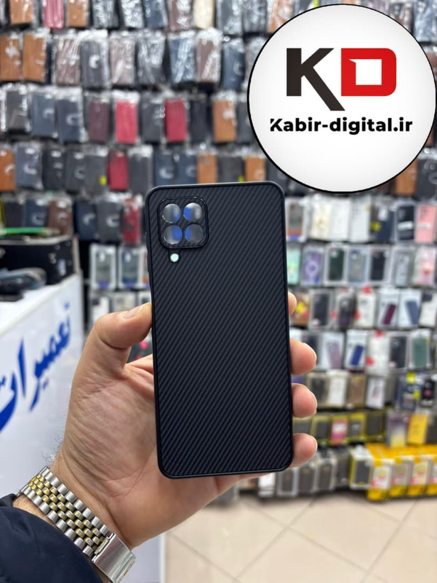 قاب گوشی Galaxy A22 4g / M32 سامسونگ Hatching Case سیلیکونی طرح هاشور ایربگ دار محافظ لنز دار