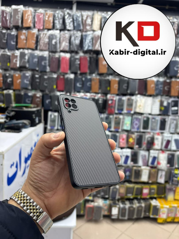 قاب گوشی Galaxy A22 4g / M32 سامسونگ Hatching Case سیلیکونی طرح هاشور ایربگ دار محافظ لنز دار