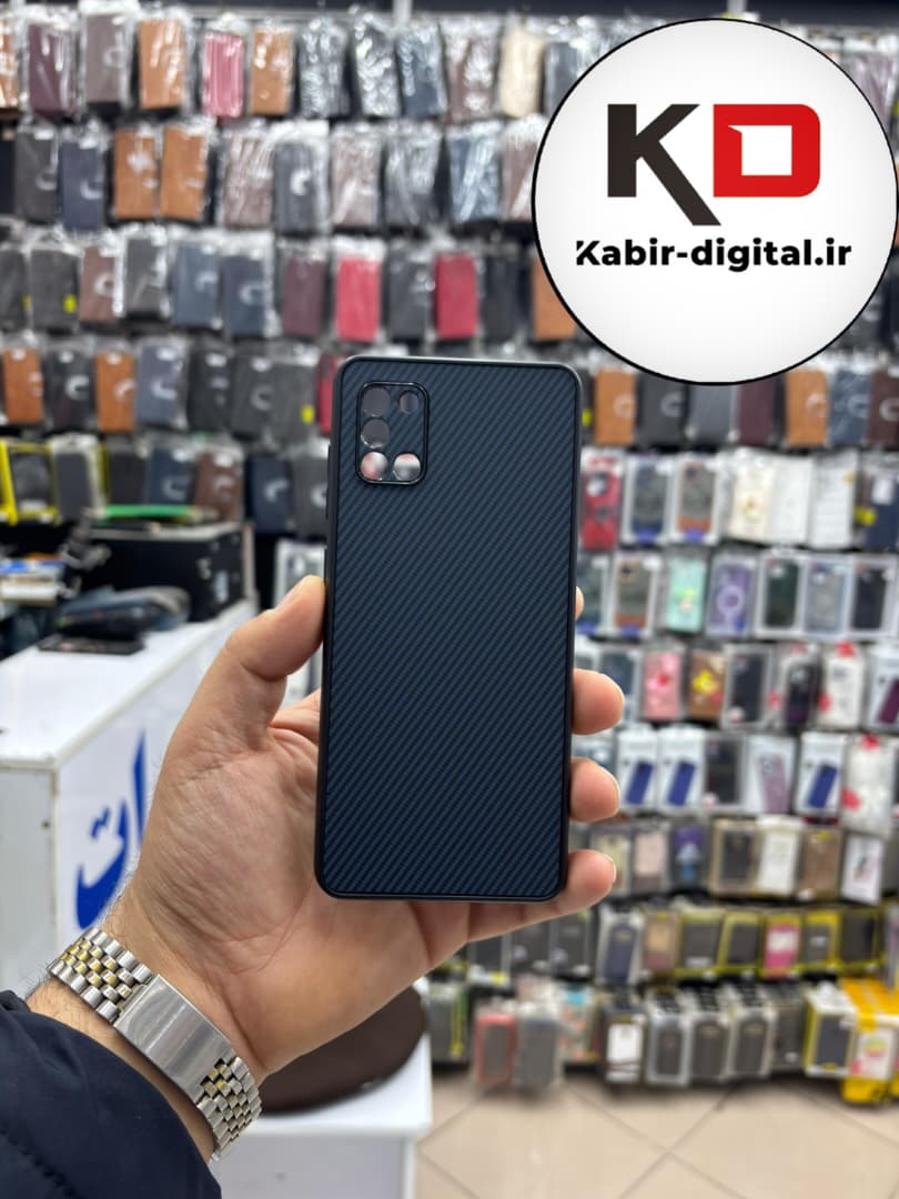قاب گوشی Galaxy A31 سامسونگ Hatching Case سیلیکونی طرح هاشور ایربگ دار محافظ لنز دار