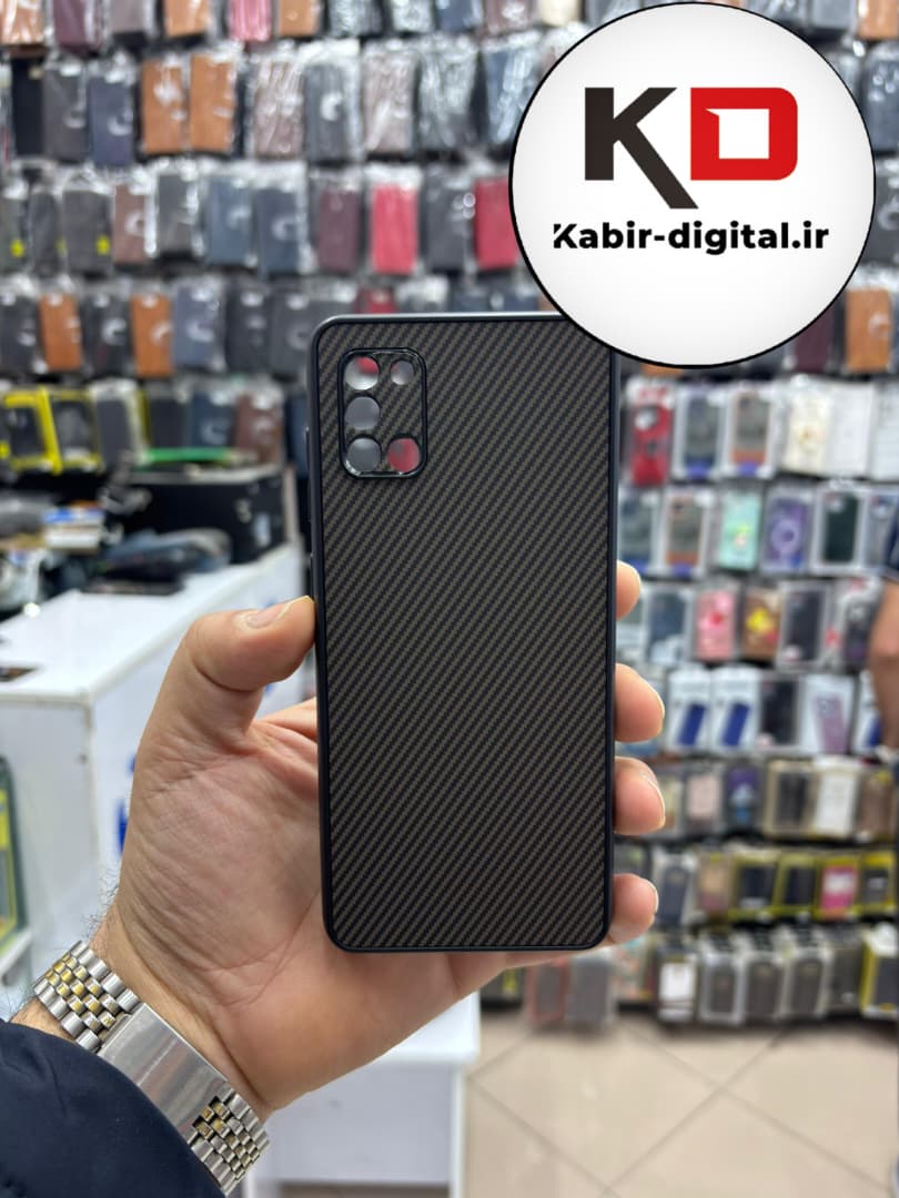 قاب گوشی Galaxy A31 سامسونگ Hatching Case سیلیکونی طرح هاشور ایربگ دار محافظ لنز دار