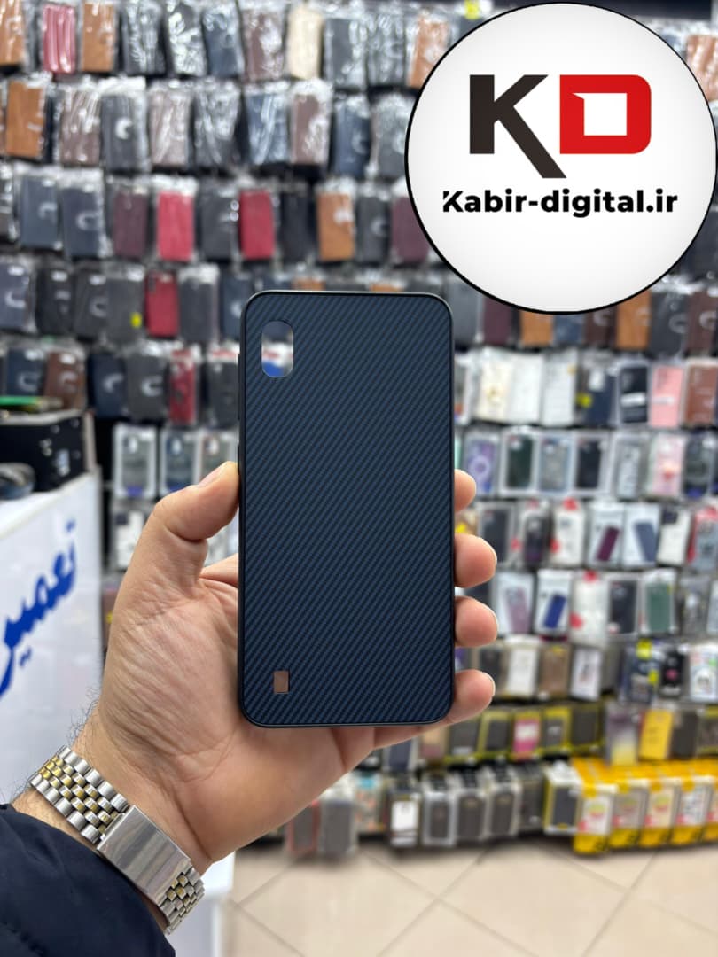 قاب گوشی Galaxy A10 / M10 سامسونگ Hatching Case سیلیکونی طرح هاشور ایربگ دار محافظ لنز دار