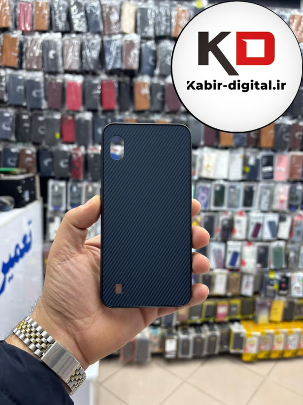 قاب گوشی Galaxy A10 / M10 سامسونگ Hatching Case سیلیکونی طرح هاشور ایربگ دار محافظ لنز دار