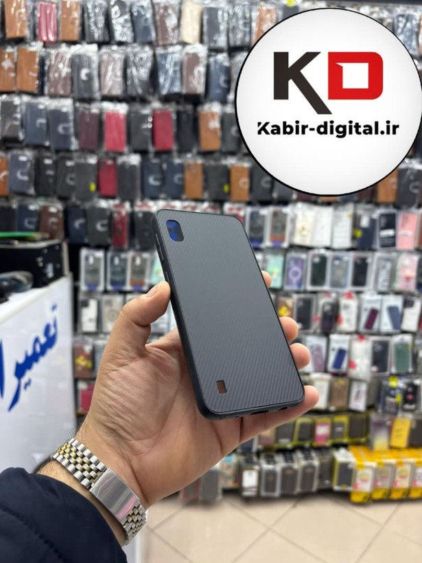 قاب گوشی Galaxy A10 / M10 سامسونگ Hatching Case سیلیکونی طرح هاشور ایربگ دار محافظ لنز دار