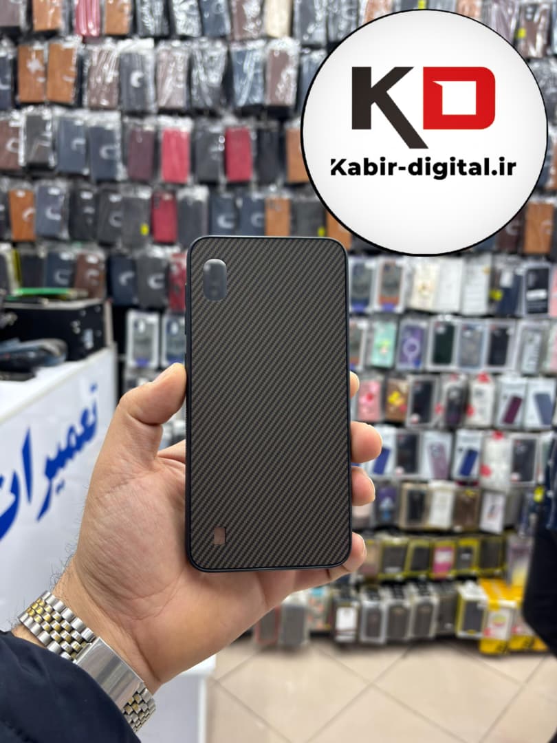 قاب گوشی Galaxy A10 / M10 سامسونگ Hatching Case سیلیکونی طرح هاشور ایربگ دار محافظ لنز دار
