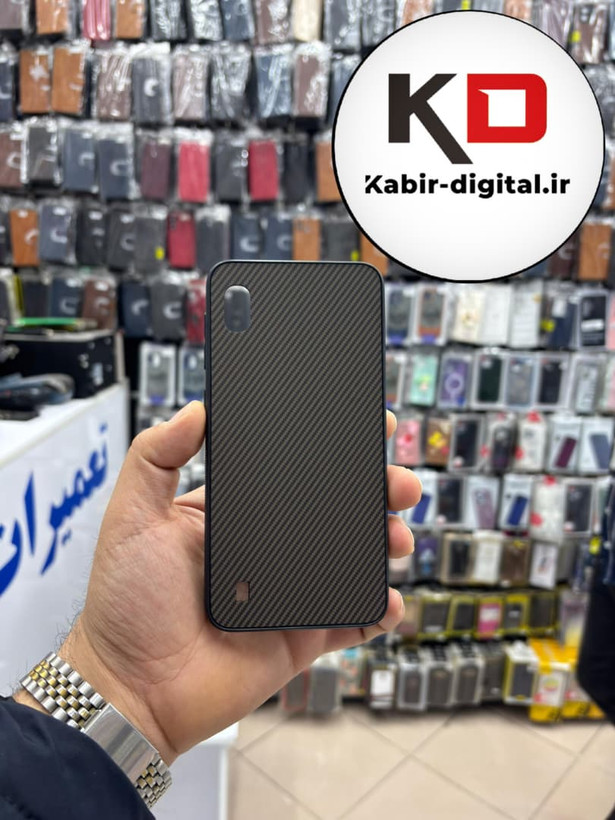 قاب گوشی Galaxy A10 / M10 سامسونگ Hatching Case سیلیکونی طرح هاشور ایربگ دار محافظ لنز دار