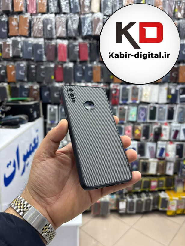 قاب گوشی Galaxy A10s سامسونگ Hatching Case سیلیکونی طرح هاشور ایربگ دار محافظ لنز دار