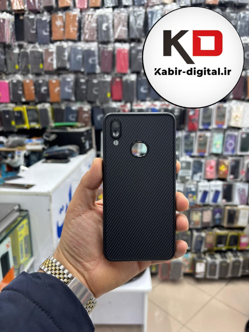 قاب گوشی Galaxy A10s سامسونگ Hatching Case سیلیکونی طرح هاشور ایربگ دار محافظ لنز دار
