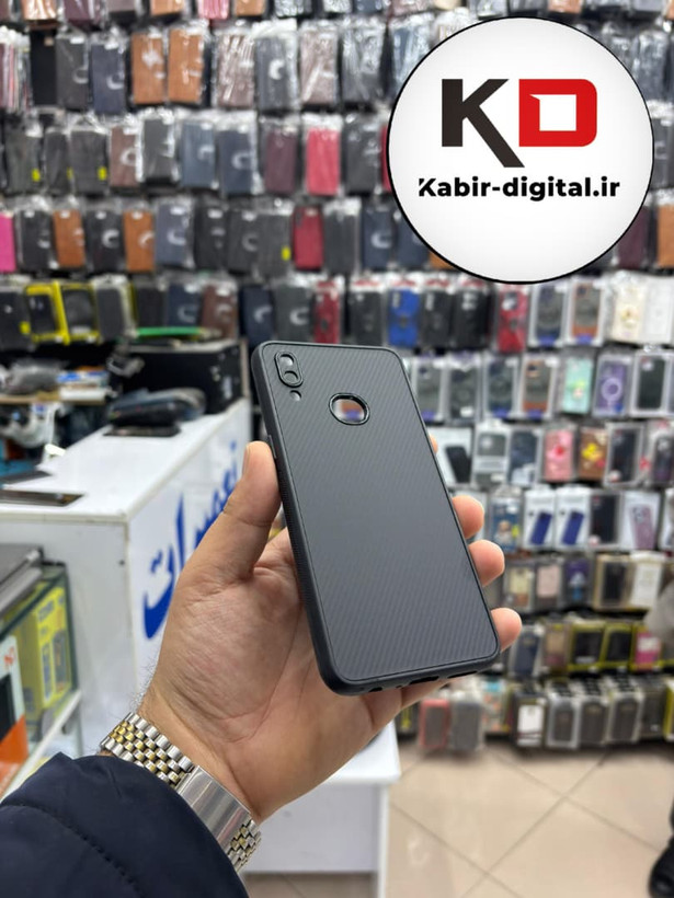 قاب گوشی Galaxy A10s سامسونگ Hatching Case سیلیکونی طرح هاشور ایربگ دار محافظ لنز دار