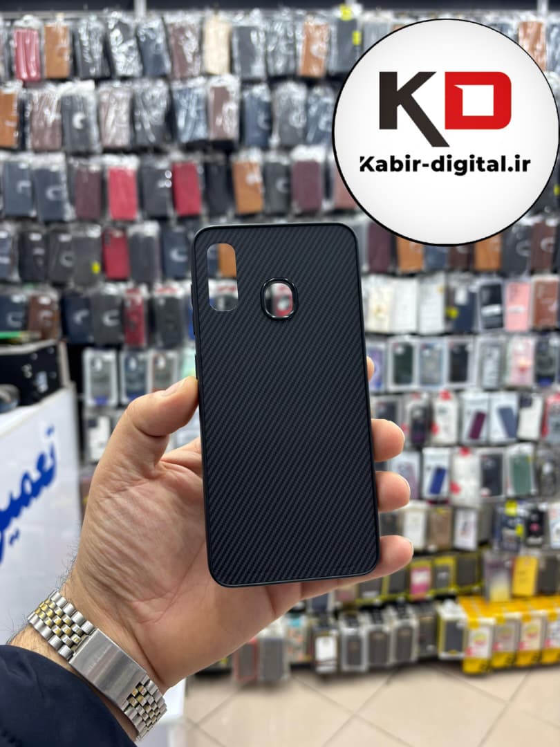 قاب گوشی Galaxy A20 / A30 سامسونگ Hatching Case سیلیکونی طرح هاشور ایربگ دار محافظ لنز دار