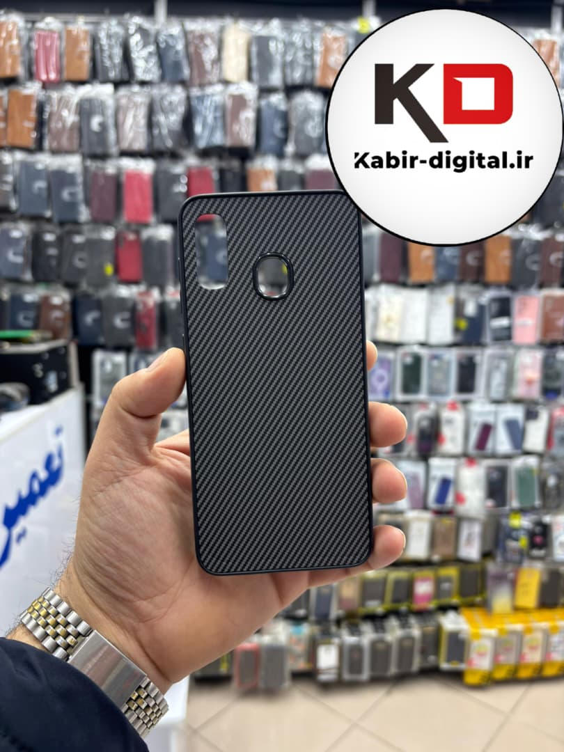 قاب گوشی Galaxy A20 / A30 سامسونگ Hatching Case سیلیکونی طرح هاشور ایربگ دار محافظ لنز دار