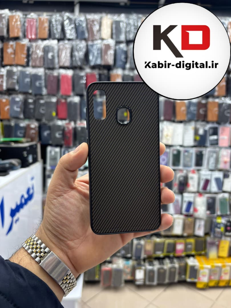 قاب گوشی Galaxy A20 / A30 سامسونگ Hatching Case سیلیکونی طرح هاشور ایربگ دار محافظ لنز دار