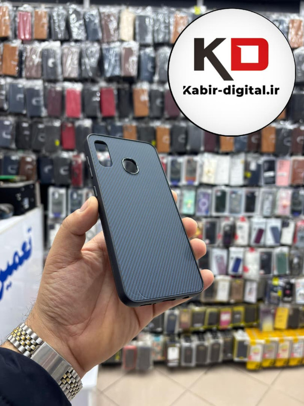 قاب گوشی Galaxy A20 / A30 سامسونگ Hatching Case سیلیکونی طرح هاشور ایربگ دار محافظ لنز دار