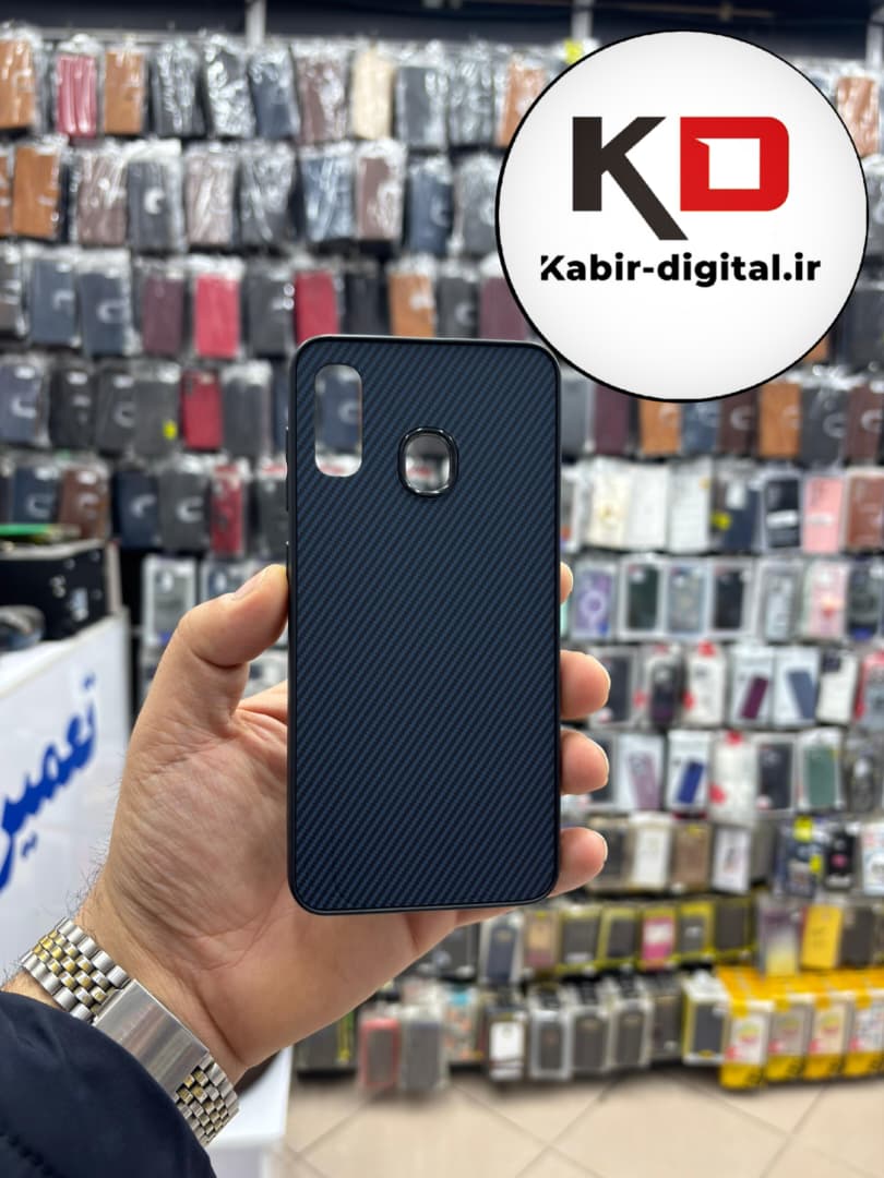 قاب گوشی Galaxy A20 / A30 سامسونگ Hatching Case سیلیکونی طرح هاشور ایربگ دار محافظ لنز دار