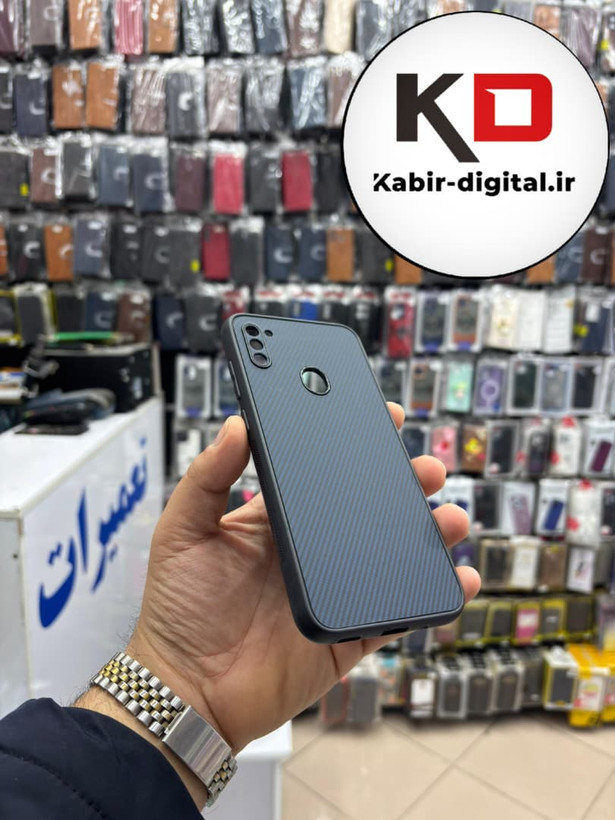قاب گوشی Galaxy A11 / M11 سامسونگ Hatching Case سیلیکونی طرح هاشور ایربگ دار محافظ لنز دار