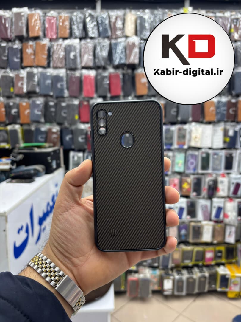 قاب گوشی Galaxy A11 / M11 سامسونگ Hatching Case سیلیکونی طرح هاشور ایربگ دار محافظ لنز دار