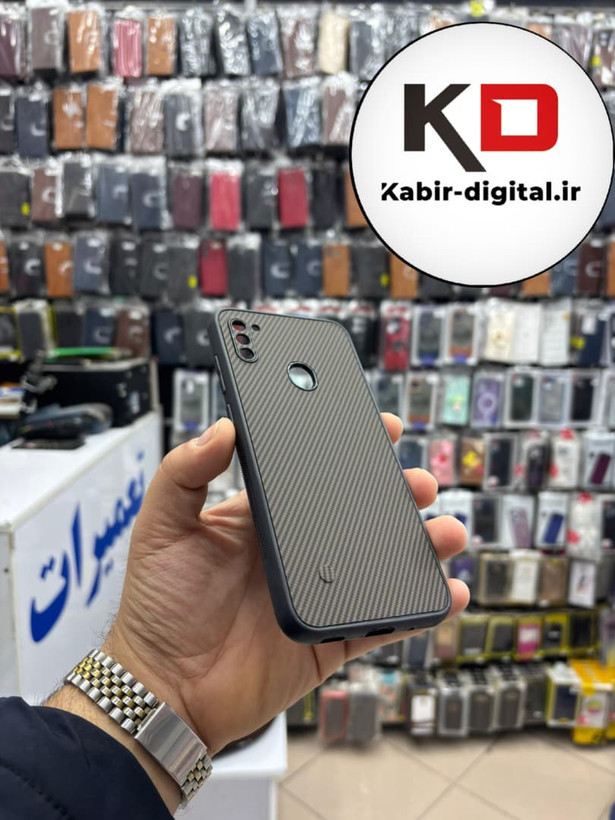 قاب گوشی Galaxy A11 / M11 سامسونگ Hatching Case سیلیکونی طرح هاشور ایربگ دار محافظ لنز دار
