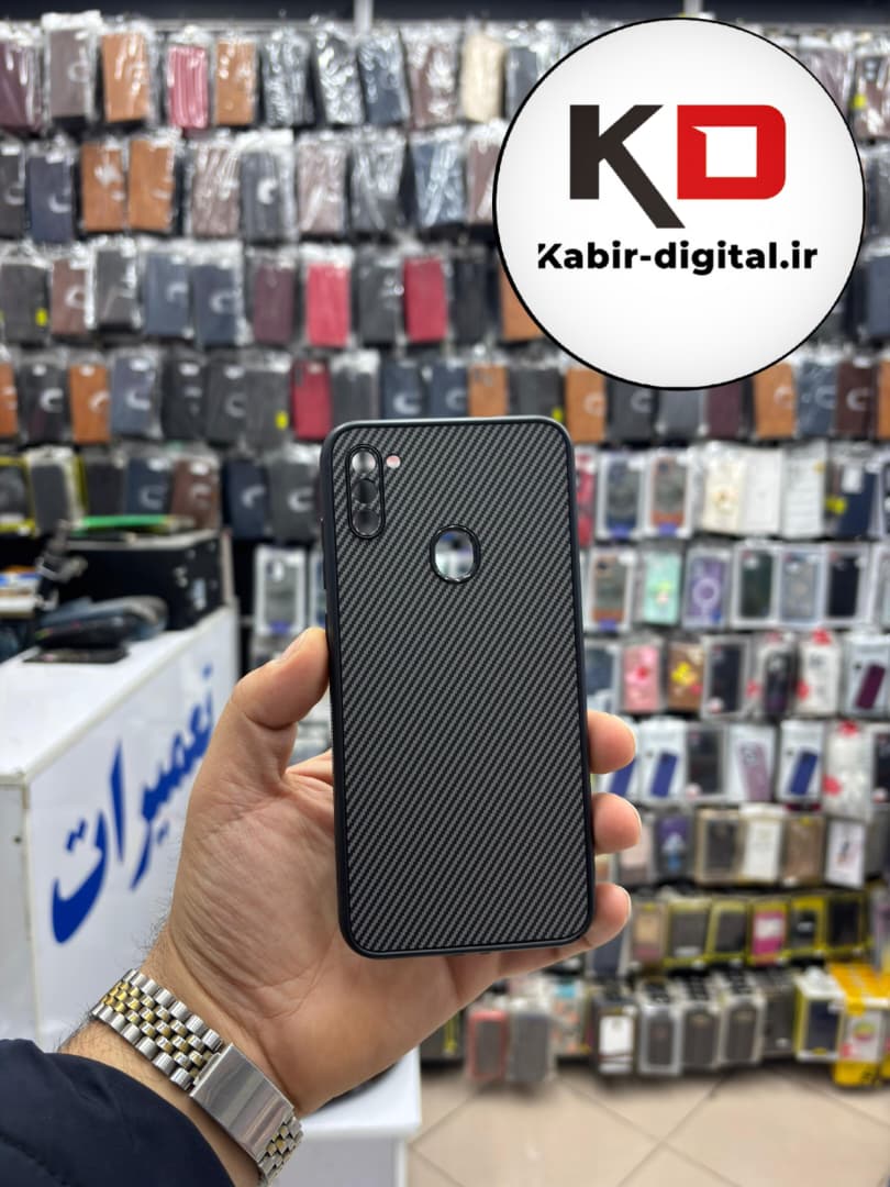 قاب گوشی Galaxy A11 / M11 سامسونگ Hatching Case سیلیکونی طرح هاشور ایربگ دار محافظ لنز دار