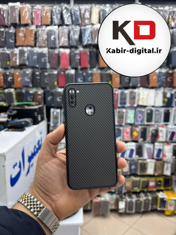 قاب گوشی Galaxy A11 / M11 سامسونگ Hatching Case سیلیکونی طرح هاشور ایربگ دار محافظ لنز دار
