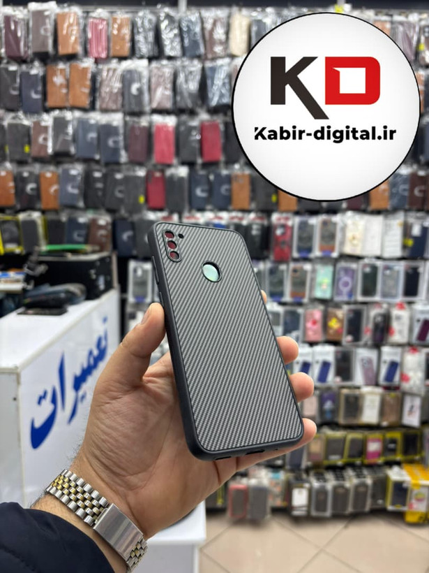 قاب گوشی Galaxy A11 / M11 سامسونگ Hatching Case سیلیکونی طرح هاشور ایربگ دار محافظ لنز دار