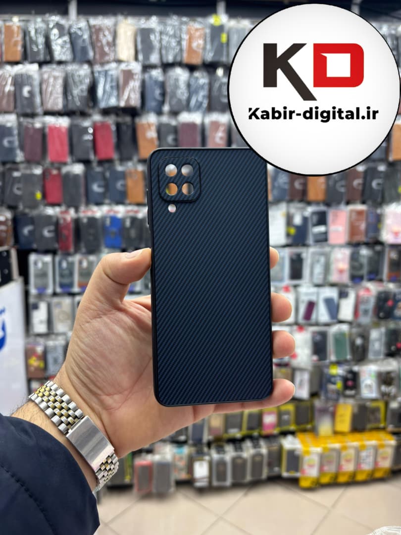 قاب گوشی Galaxy A12 / M12 سامسونگ Hatching Case سیلیکونی طرح هاشور ایربگ دار محافظ لنز دار