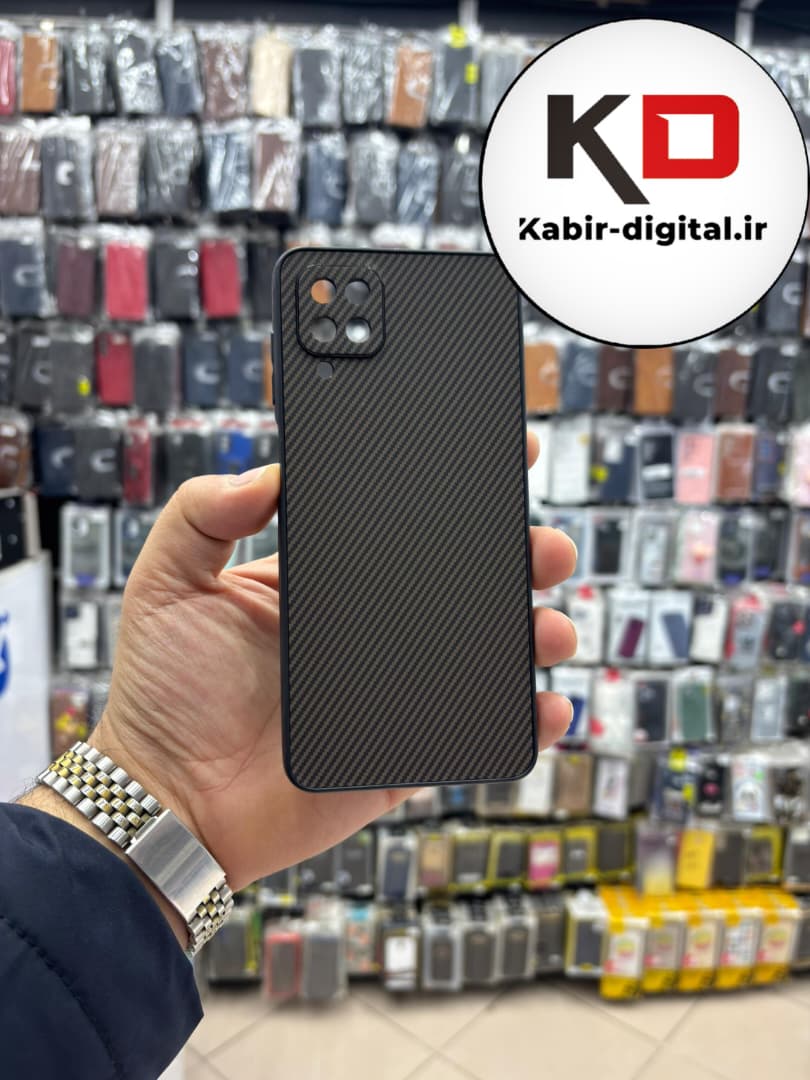 قاب گوشی Galaxy A12 / M12 سامسونگ Hatching Case سیلیکونی طرح هاشور ایربگ دار محافظ لنز دار
