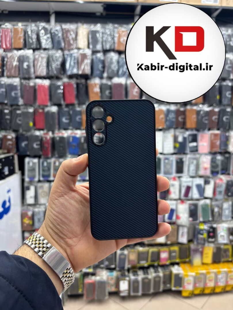 قاب گوشی Galaxy A15 سامسونگ Hatching Case سیلیکونی طرح هاشور ایربگ دار محافظ لنز دار