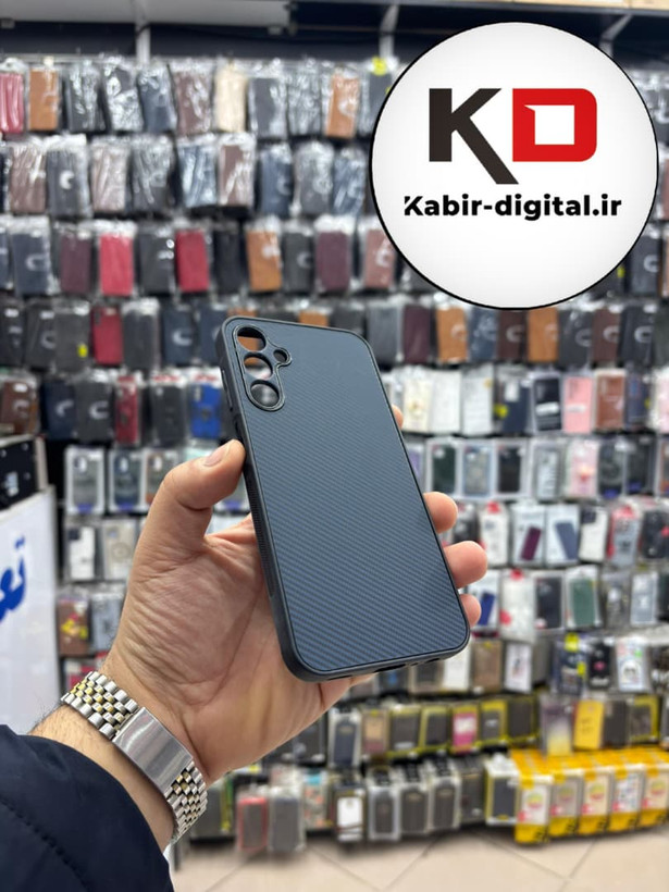 قاب گوشی Galaxy A15 سامسونگ Hatching Case سیلیکونی طرح هاشور ایربگ دار محافظ لنز دار