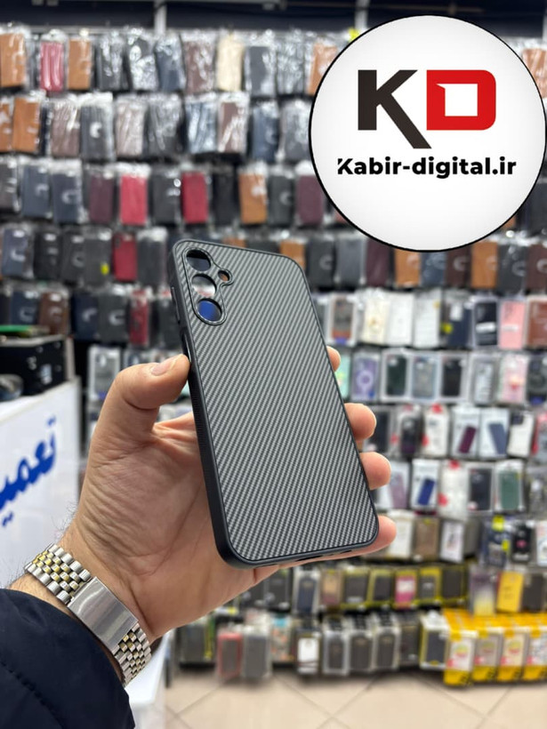 قاب گوشی Galaxy A15 سامسونگ Hatching Case سیلیکونی طرح هاشور ایربگ دار محافظ لنز دار