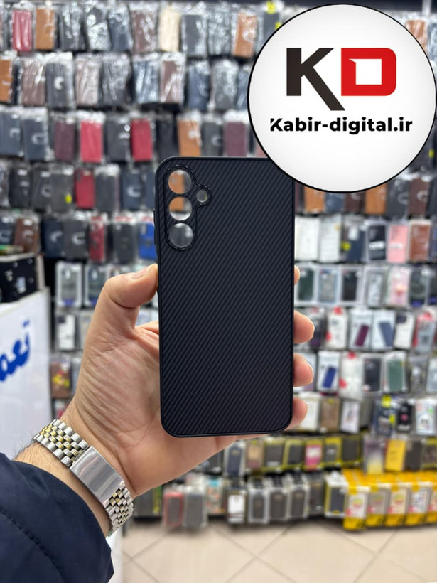قاب گوشی Galaxy A15 سامسونگ Hatching Case سیلیکونی طرح هاشور ایربگ دار محافظ لنز دار