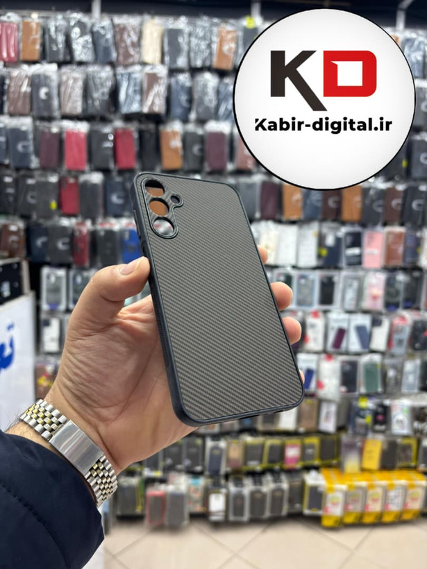 قاب گوشی Galaxy A15 سامسونگ Hatching Case سیلیکونی طرح هاشور ایربگ دار محافظ لنز دار