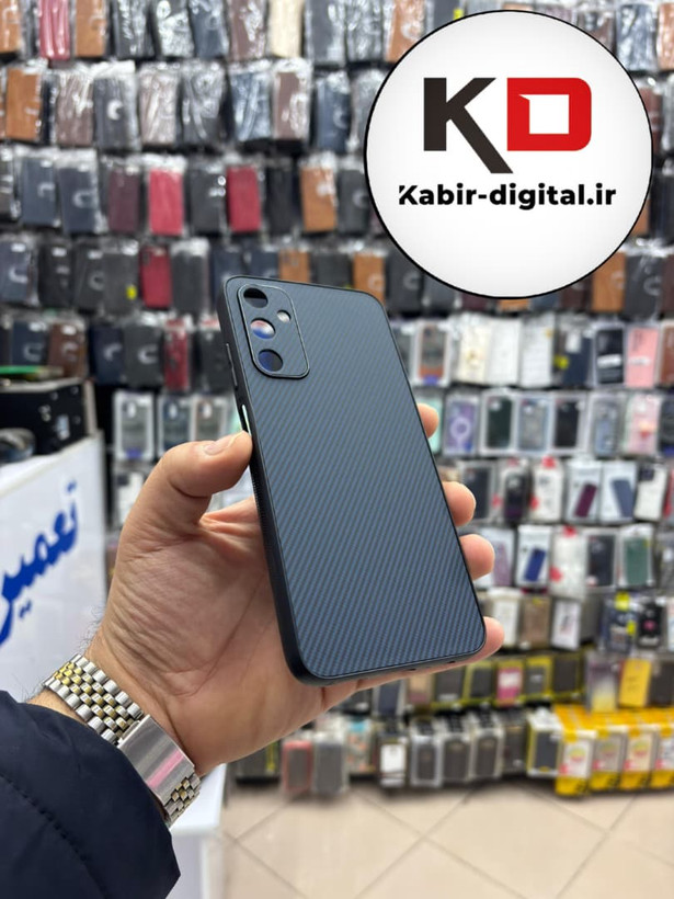 قاب گوشی Galaxy A05s سامسونگ Hatching Case سیلیکونی طرح هاشور ایربگ دار محافظ لنز دار