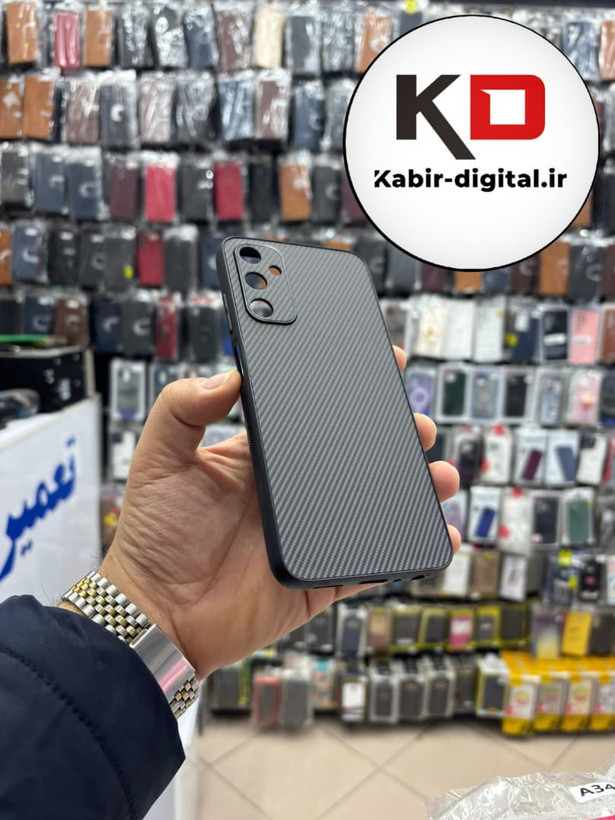 قاب گوشی Galaxy A05s سامسونگ Hatching Case سیلیکونی طرح هاشور ایربگ دار محافظ لنز دار