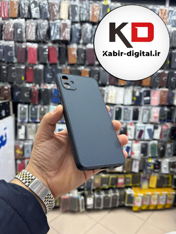 قاب گوشی Galaxy A05 سامسونگ Hatching Case سیلیکونی طرح هاشور ایربگ دار محافظ لنز دار