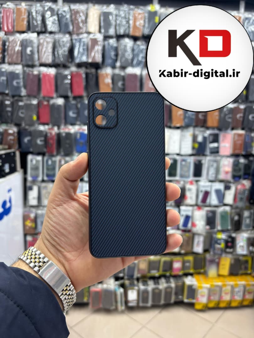 قاب گوشی Galaxy A05 سامسونگ Hatching Case سیلیکونی طرح هاشور ایربگ دار محافظ لنز دار