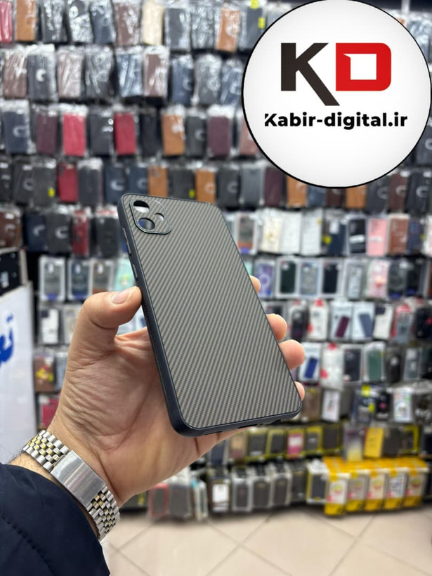 قاب گوشی Galaxy A05 سامسونگ Hatching Case سیلیکونی طرح هاشور ایربگ دار محافظ لنز دار