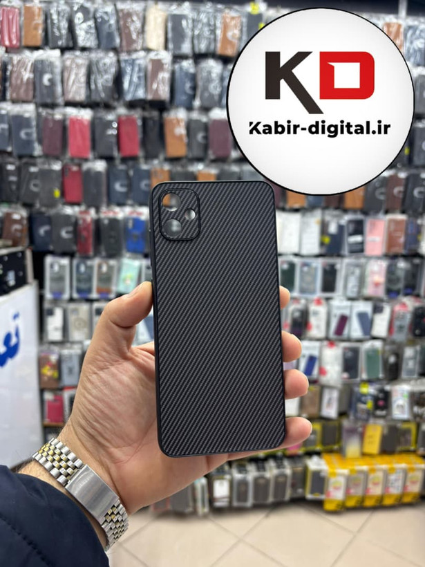 قاب گوشی Galaxy A05 سامسونگ Hatching Case سیلیکونی طرح هاشور ایربگ دار محافظ لنز دار