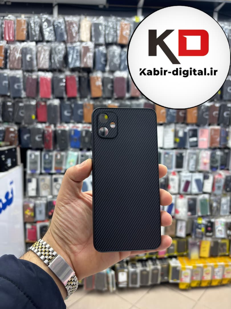 قاب گوشی Galaxy A05 سامسونگ Hatching Case سیلیکونی طرح هاشور ایربگ دار محافظ لنز دار