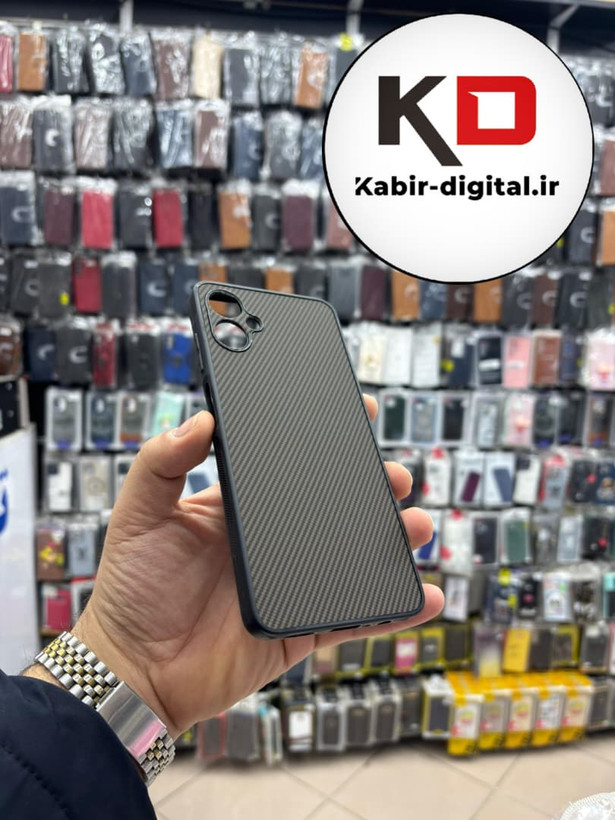 قاب گوشی Galaxy A06 سامسونگ Hatching Case سیلیکونی طرح هاشور ایربگ دار محافظ لنز دار