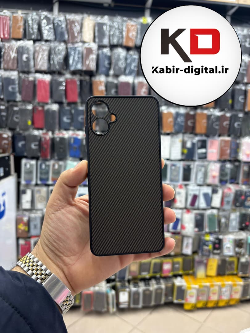 قاب گوشی Galaxy A06 سامسونگ Hatching Case سیلیکونی طرح هاشور ایربگ دار محافظ لنز دار