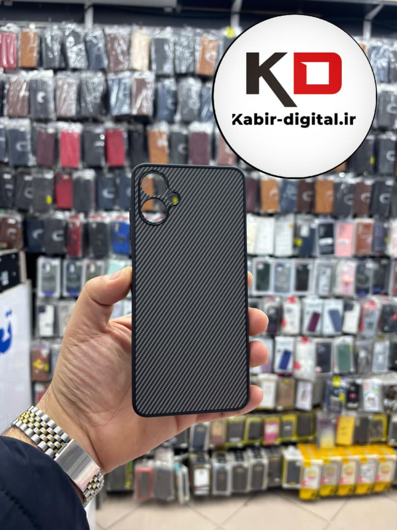 قاب گوشی Galaxy A06 سامسونگ Hatching Case سیلیکونی طرح هاشور ایربگ دار محافظ لنز دار