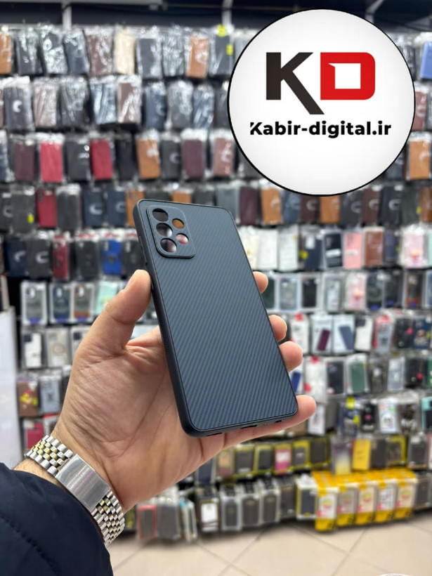 قاب گوشی Galaxy A52 / A52s سامسونگ Hatching Case سیلیکونی طرح هاشور ایربگ دار محافظ لنز دار