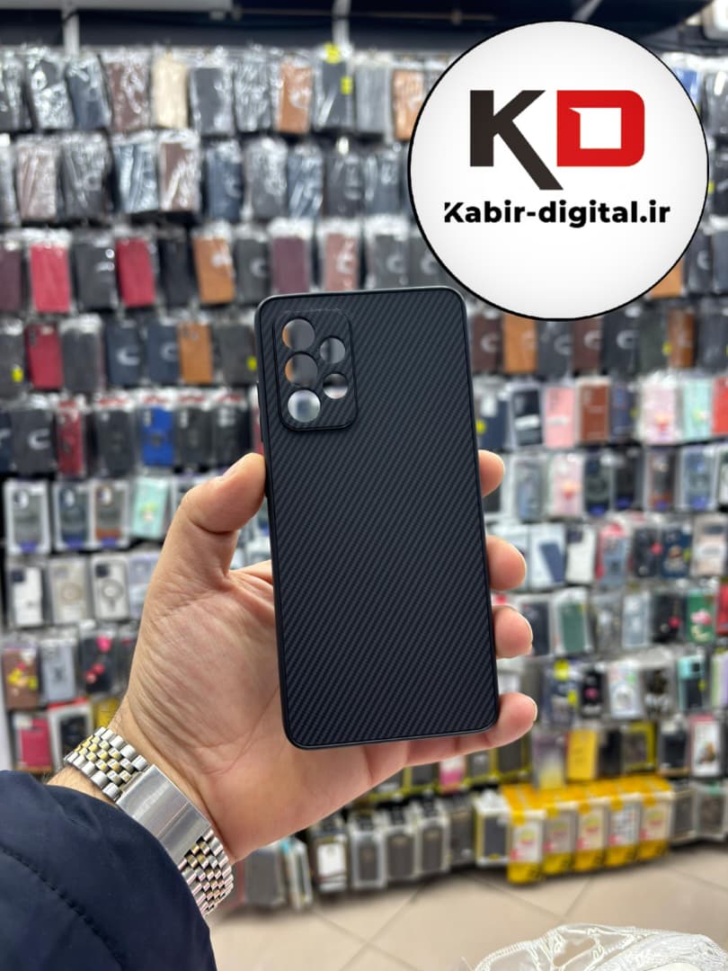 قاب گوشی Galaxy A52 / A52s سامسونگ Hatching Case سیلیکونی طرح هاشور ایربگ دار محافظ لنز دار