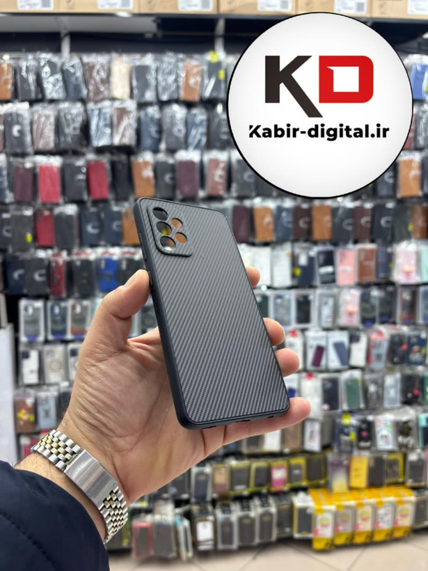 قاب گوشی Galaxy A52 / A52s سامسونگ Hatching Case سیلیکونی طرح هاشور ایربگ دار محافظ لنز دار