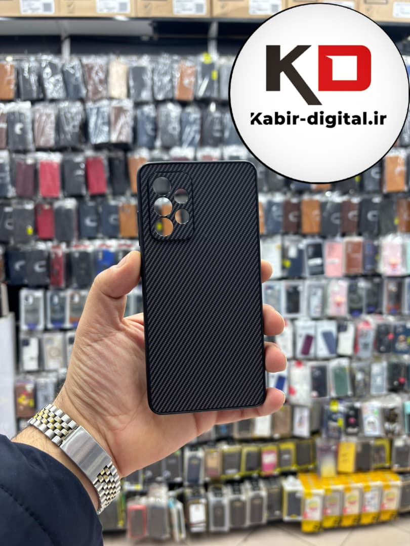 قاب گوشی Galaxy A52 / A52s سامسونگ Hatching Case سیلیکونی طرح هاشور ایربگ دار محافظ لنز دار