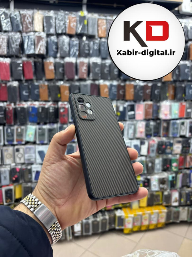 قاب گوشی Galaxy A52 / A52s سامسونگ Hatching Case سیلیکونی طرح هاشور ایربگ دار محافظ لنز دار