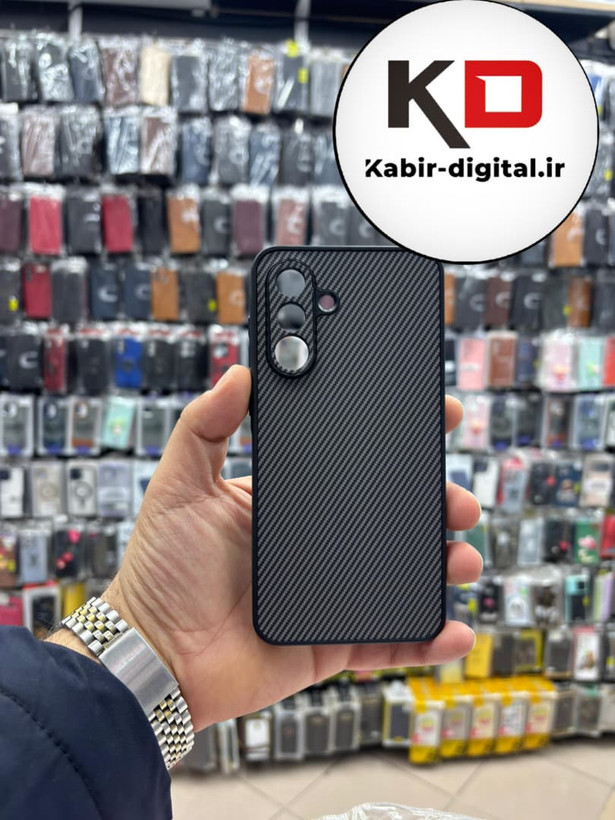 قاب گوشی Galaxy A17 / A26 سامسونگ Hatching Case سیلیکونی طرح هاشور ایربگ دار محافظ لنز دار
